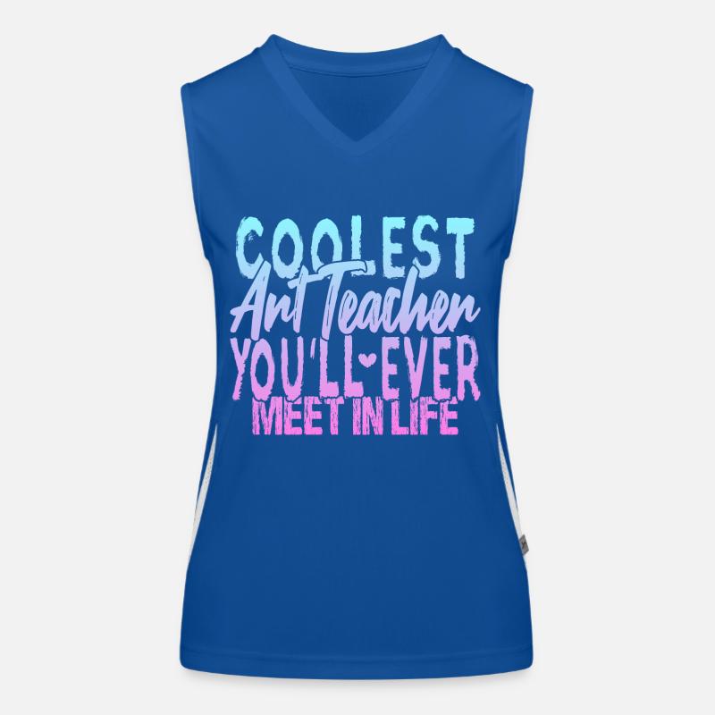 Der coolste Kunstlehrer Funktionelles Kontrast-Tank Top für Frauen