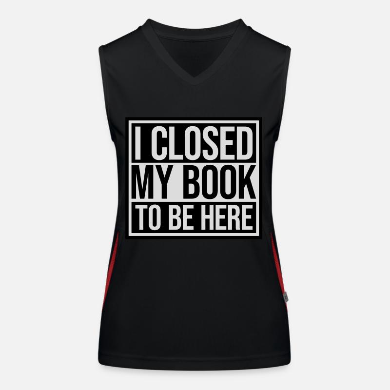 I closed my book Funktionelles Kontrast-Tank Top für Frauen