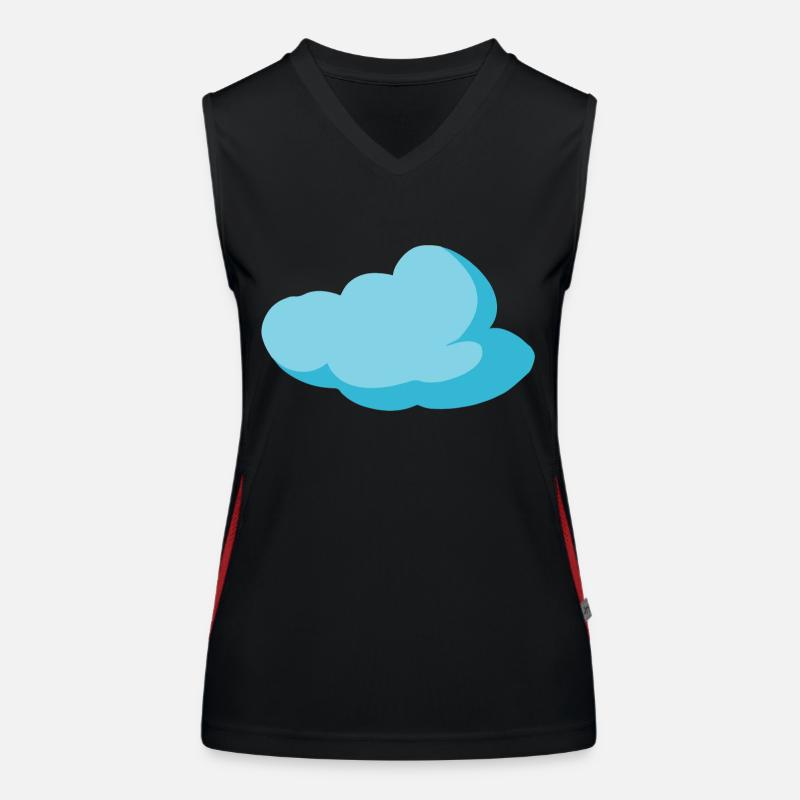 Cloud Blue Cloud Sky Idée cadeau Débardeur respirant contrasté Femme