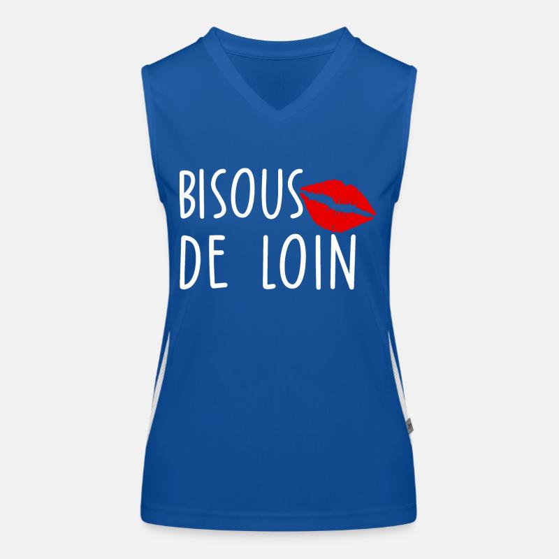 Bisous de loin Débardeur respirant contrasté Femme