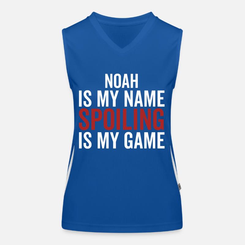 Noah is My Name Spoiling is My Game Women's Functional Contrast Tank Top