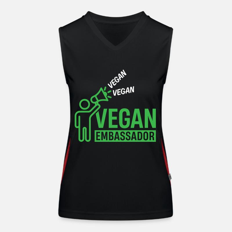 Vegan Embassador Funktionelles Kontrast-Tank Top für Frauen