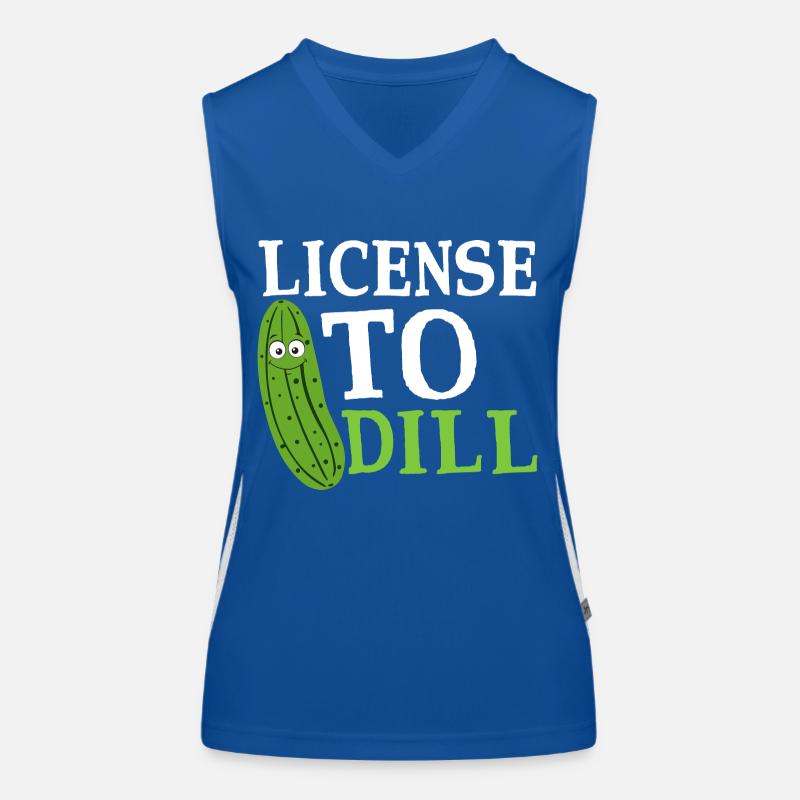 Permis de concombre cornichon à l’aneth Débardeur respirant contrasté Femme