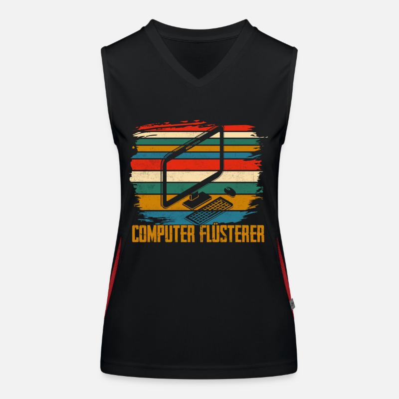 Computer Flüsterer IT Programmierer Funktionelles Kontrast-Tank Top für Frauen