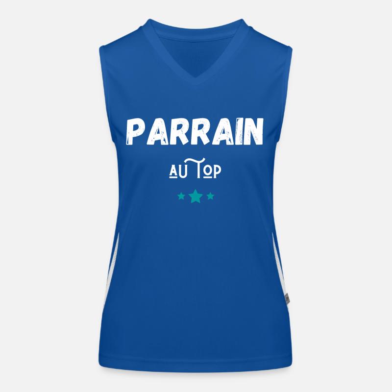 Parrain au top idée cadeau Débardeur respirant contrasté Femme