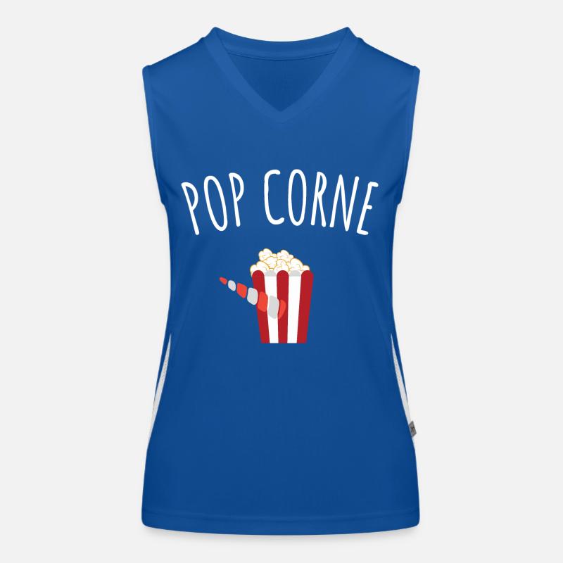 pop corne Débardeur respirant contrasté Femme