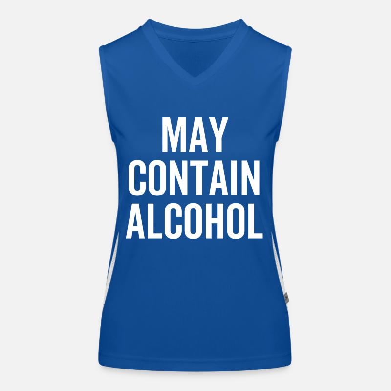 May Contain Alcohol Women's Functional Contrast Tank Top