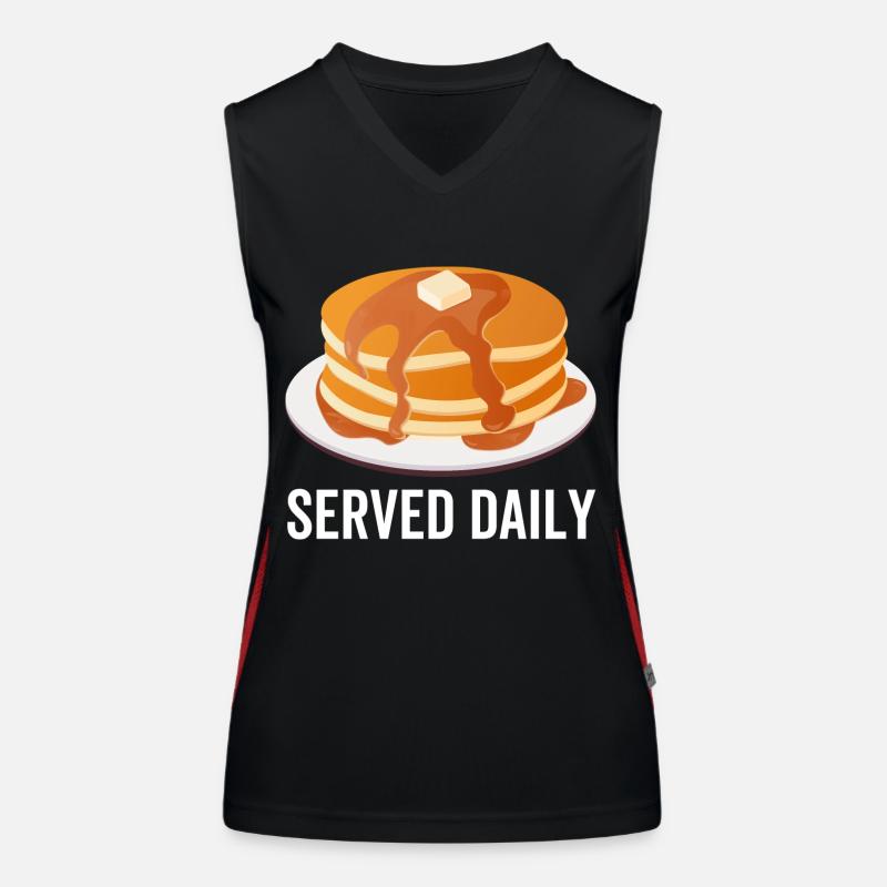 Pancakes Served Daily Women's Functional Contrast Tank Top
