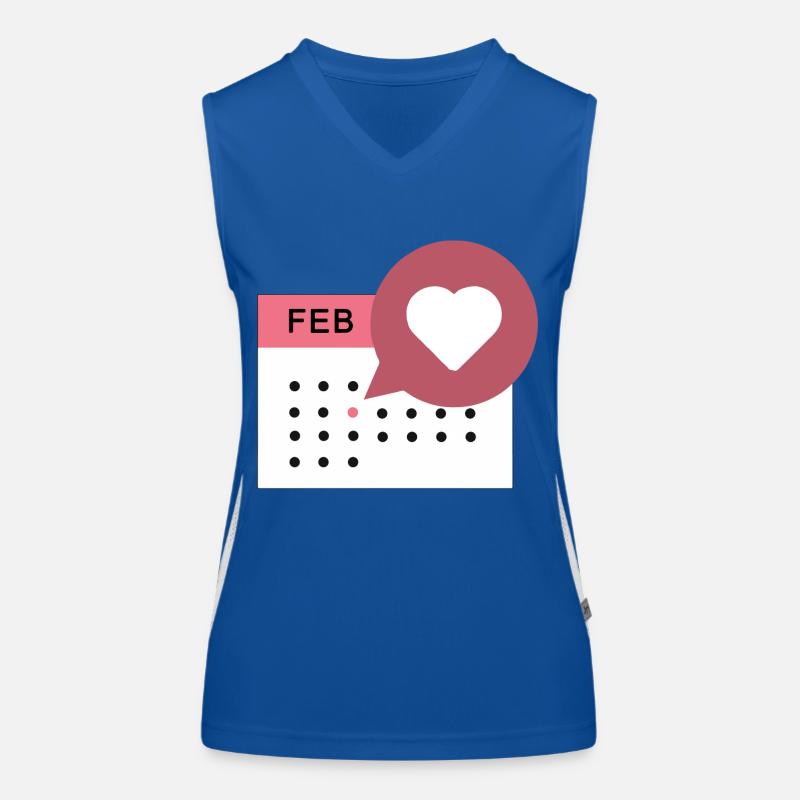 Calendrier du cœur Débardeur respirant contrasté Femme