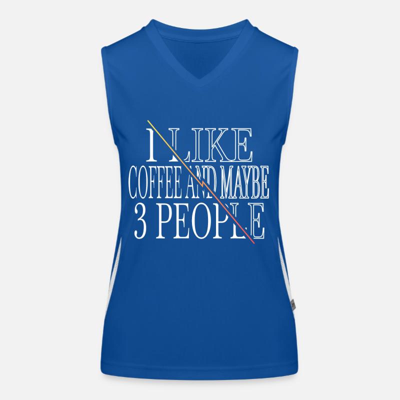 funny sayings cappuccino gift idea statement Women's Functional Contrast Tank Top