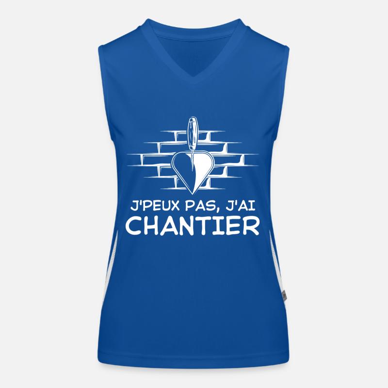 Construction de bâtiment Débardeur respirant contrasté Femme