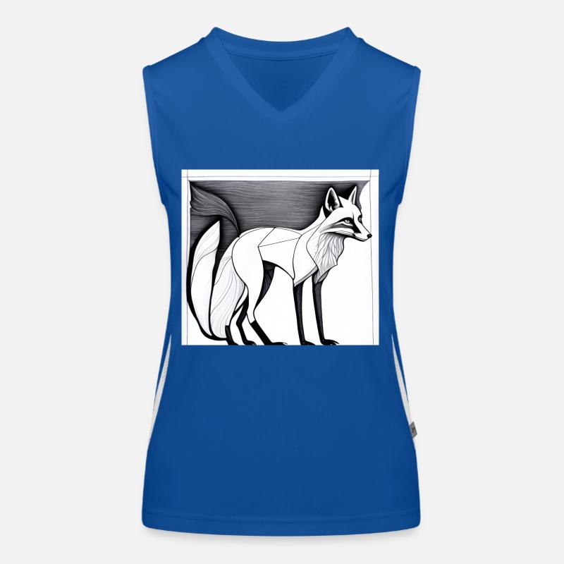 Fuchs Funktionelles Kontrast-Tank Top für Frauen