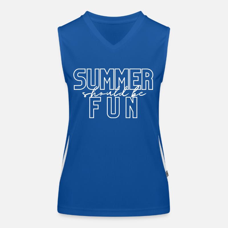 Summer should be fun Women's Functional Contrast Tank Top