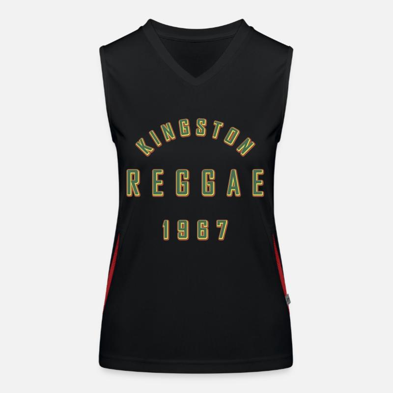 REGGAE 1967 - Women's Functional Contrast Tank Top - black/red