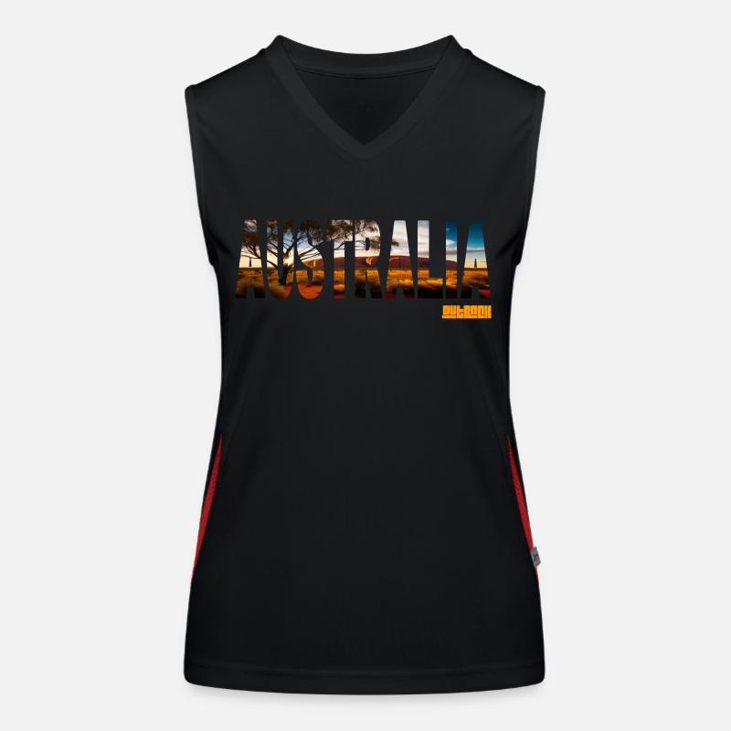 Outback australien Débardeur respirant contrasté Femme