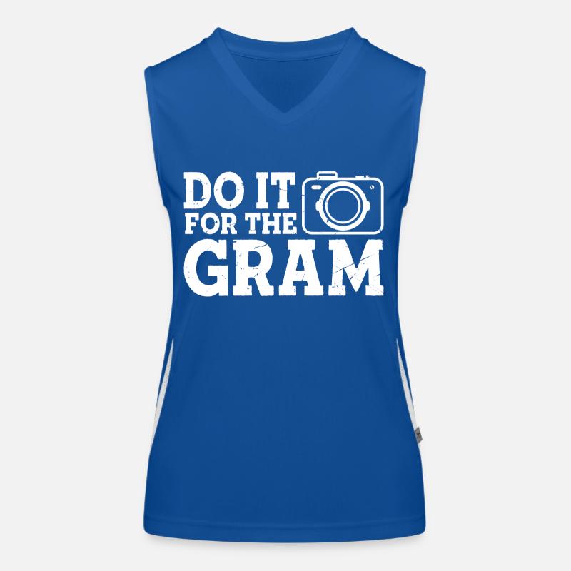 Do it for the Gram Funktionelles Kontrast-Tank Top für Frauen
