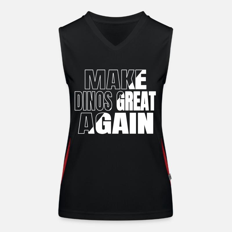 born 2004 cool rex boys statement birthday present - Women's Functional Contrast Tank Top - black/red