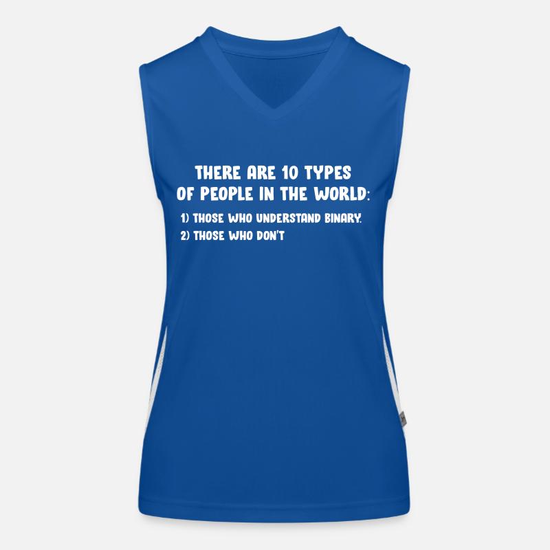 10 Types of People Those Who Understand Binary Women's Functional Contrast Tank Top