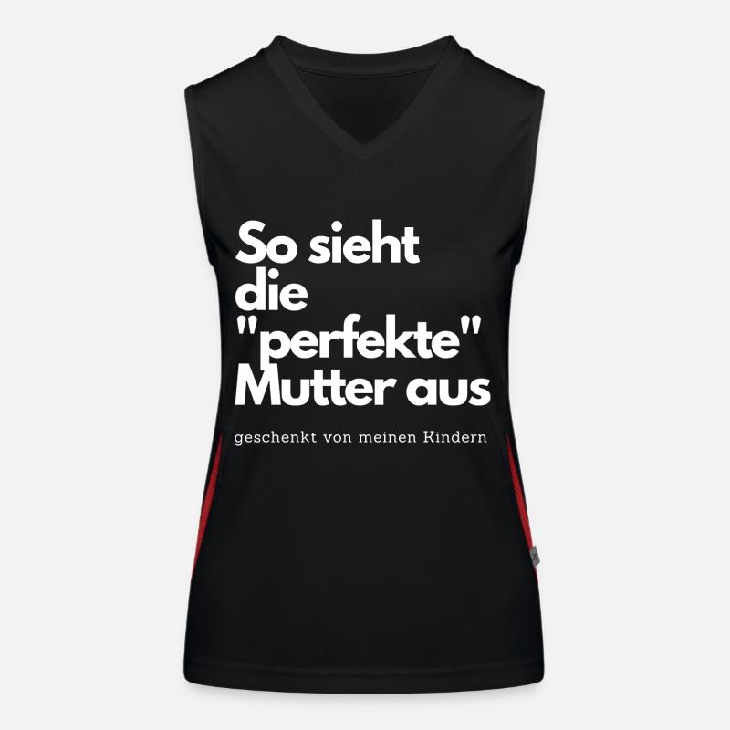 So sieht die perfekte Mutter aus Funktionelles Kontrast-Tank Top für Frauen