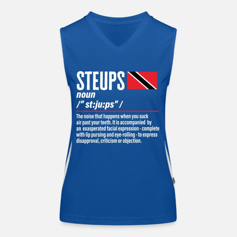 Drapeau de Trinité-et-Tobago Débardeur respirant contrasté Femme