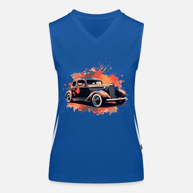 Oldtimer Funktionelles Kontrast-Tank Top für Frauen