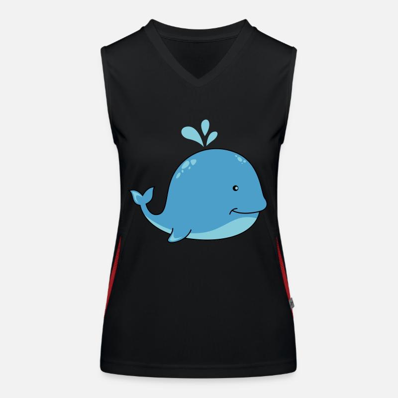 süsser wal Funktionelles Kontrast-Tank Top für Frauen