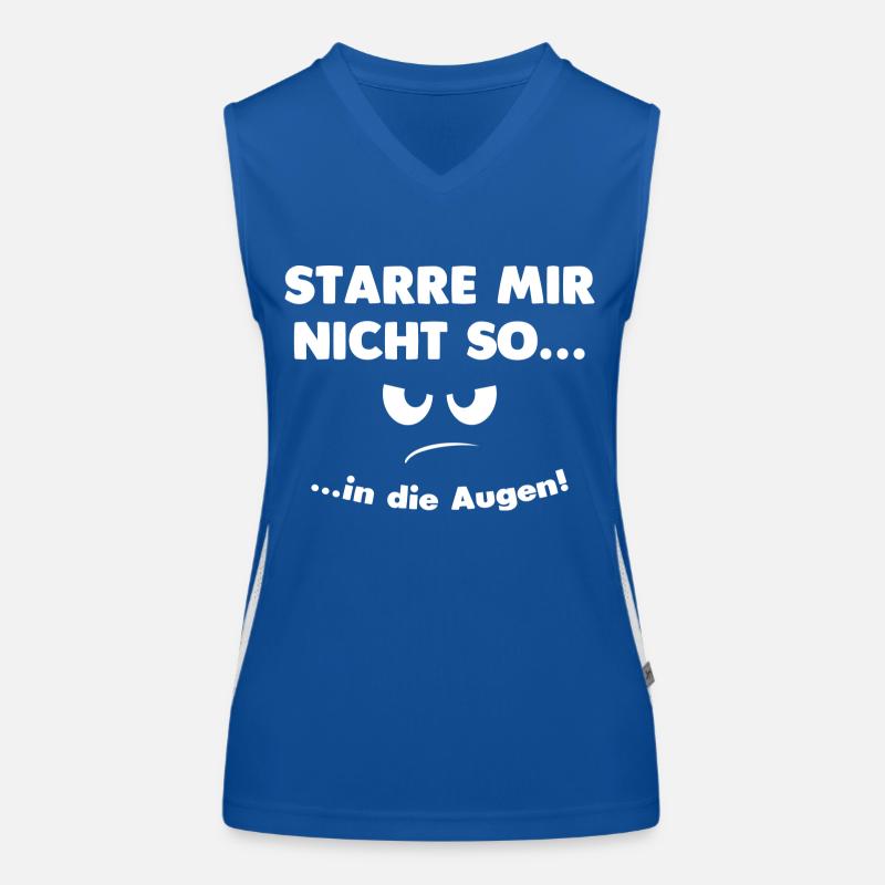 Die Augen... Funktionelles Kontrast-Tank Top für Frauen