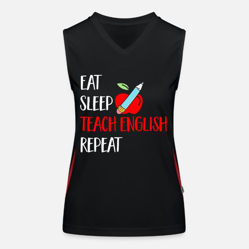 Professeur d’anglais langue seconde langue étrangère Débardeur respirant contrasté Femme