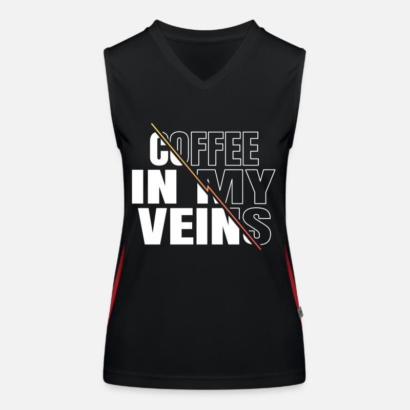 funny coffee lover jokes cool present coffeebean Women's Functional Contrast Tank Top