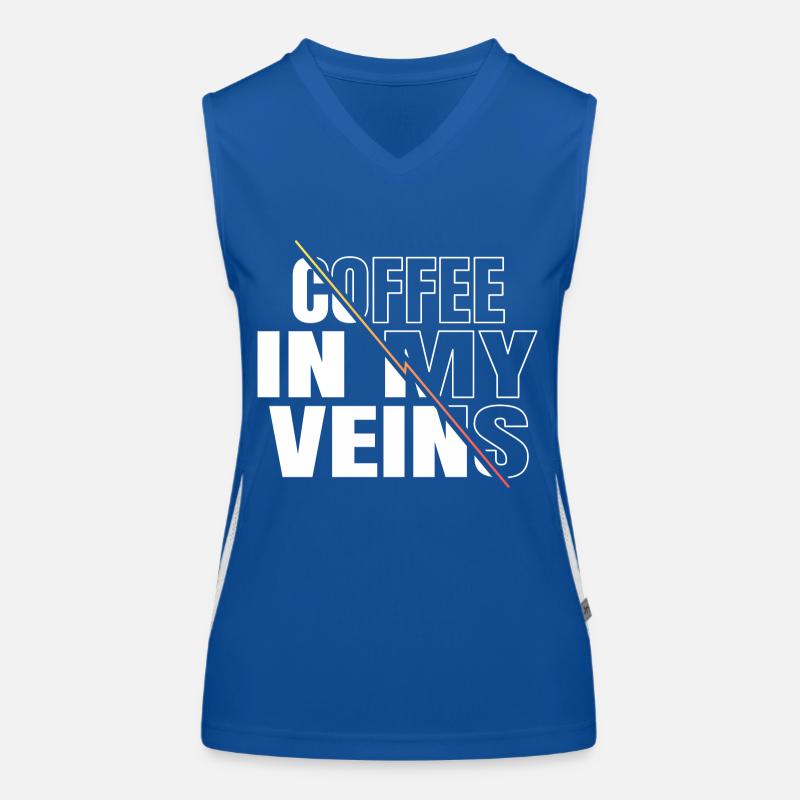 blagues drôles d’amateur de café cool cadeau grain de café Débardeur respirant contrasté Femme