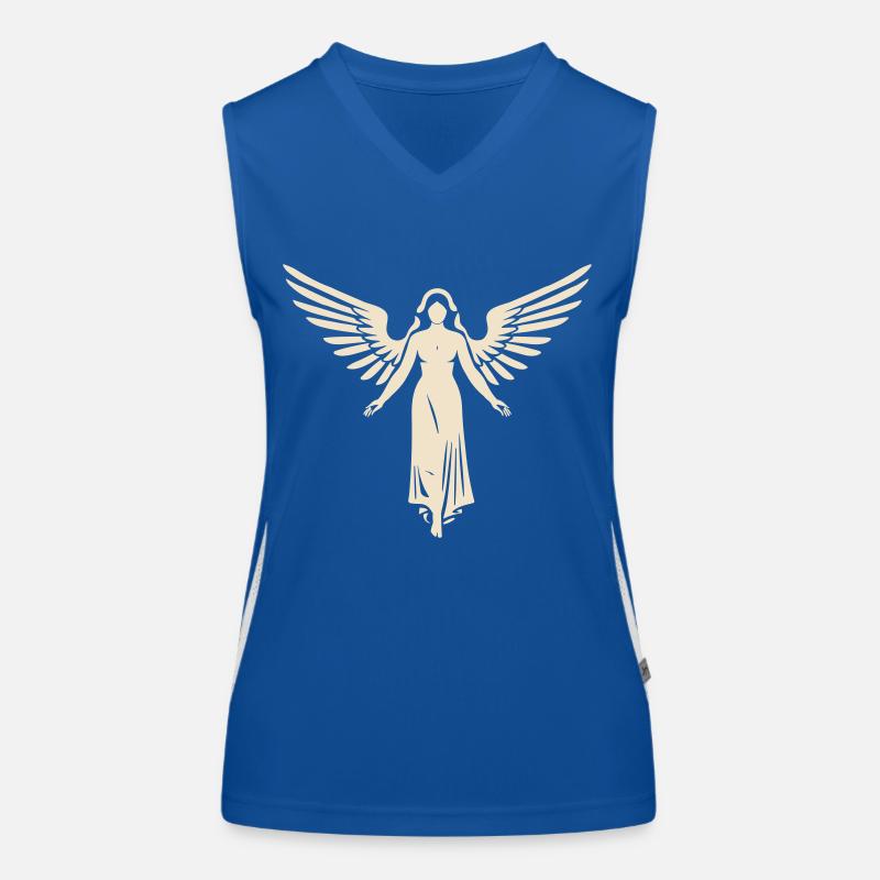 Himmlischer Engel Funktionelles Kontrast-Tank Top für Frauen
