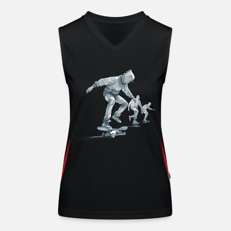 SKATEBOARDS Women's Functional Contrast Tank Top