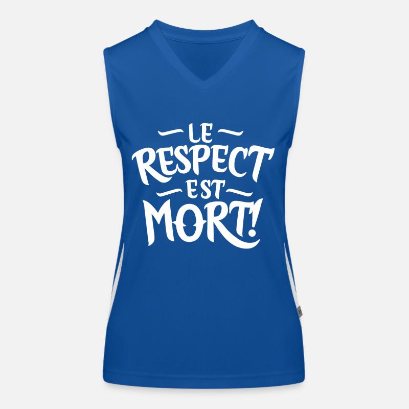 Le respect est mort Débardeur respirant contrasté Femme