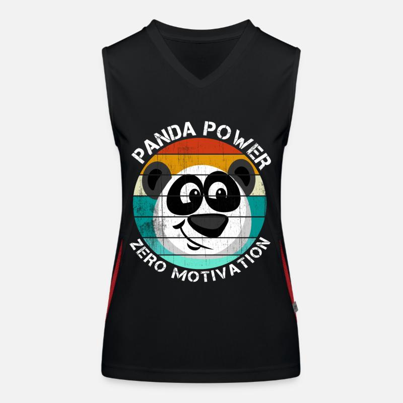 Panda Power Zero Motivation Women's Functional Contrast Tank Top