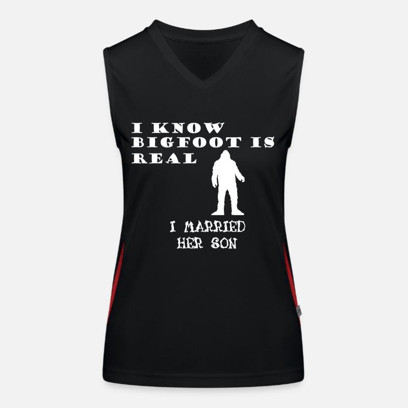 Bigfoot is Real Women's Functional Contrast Tank Top