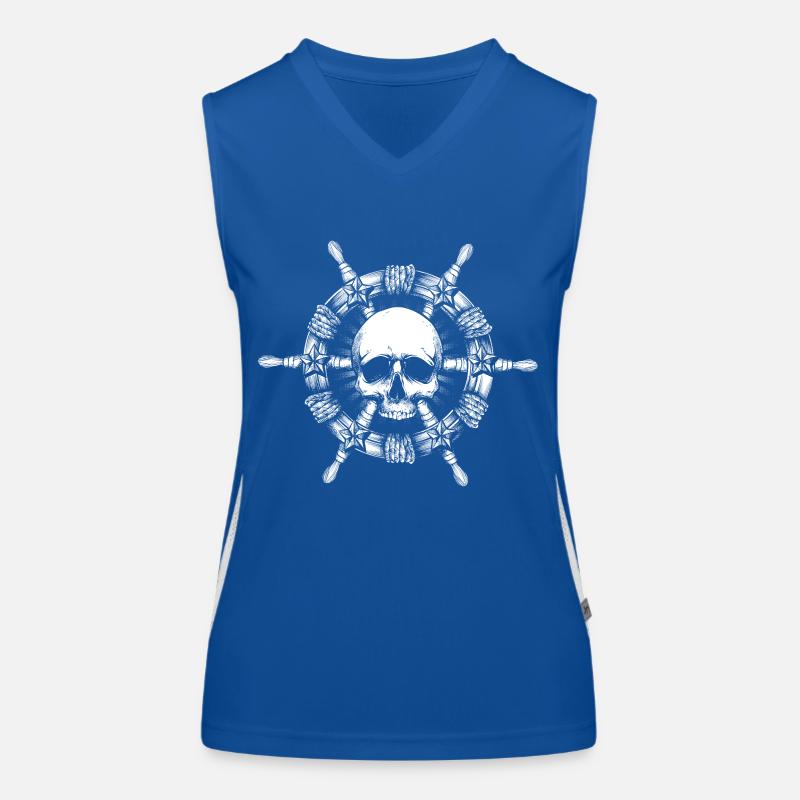 Volant de pirate Débardeur respirant contrasté Femme