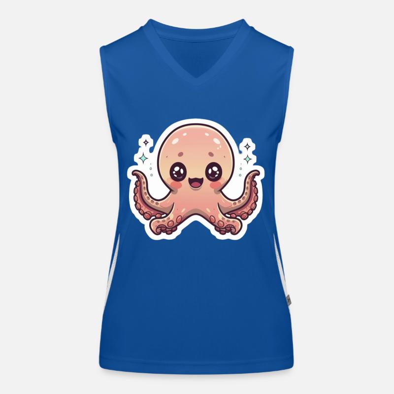 Oktopus-Liebhaber Funktionelles Kontrast-Tank Top für Frauen