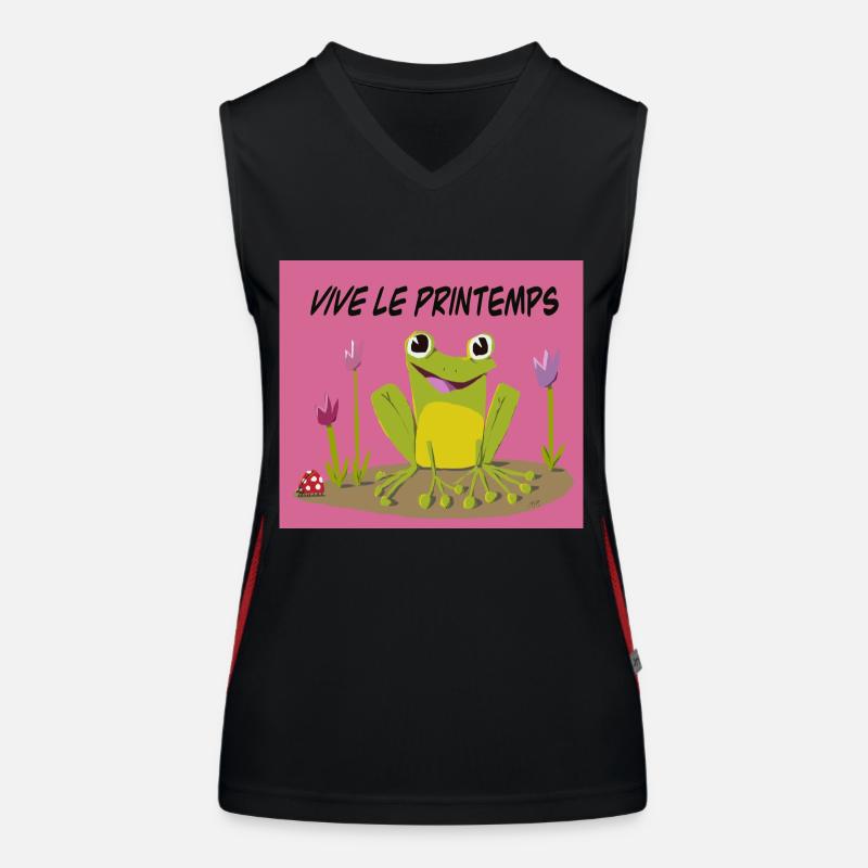 Vive le printemps Débardeur respirant contrasté Femme