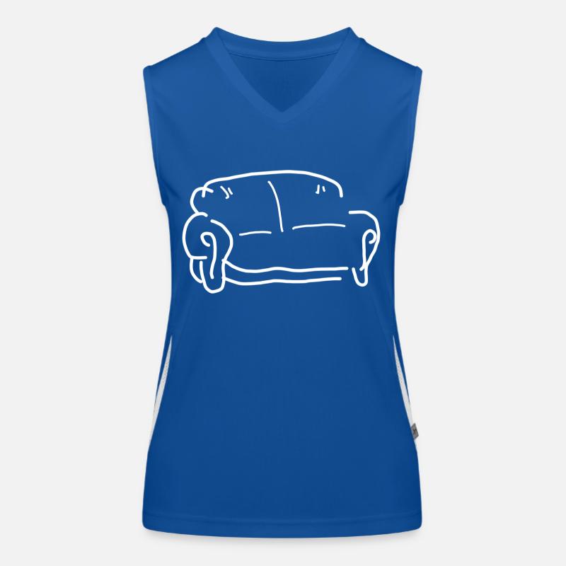 Sofa Funktionelles Kontrast-Tank Top für Frauen