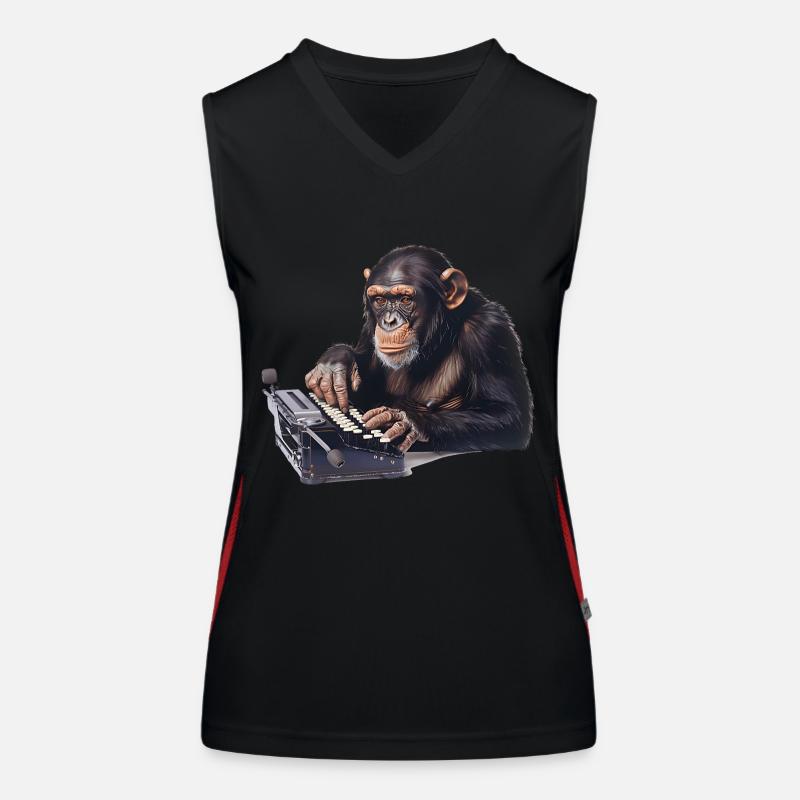Das Infinite-Monkey-Theorem, ein Gedankenabenteuer Funktionelles Kontrast-Tank Top für Frauen