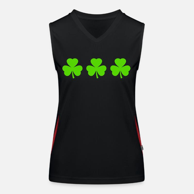 Trèfle d’Irlande Trèfles Débardeur respirant contrasté Femme