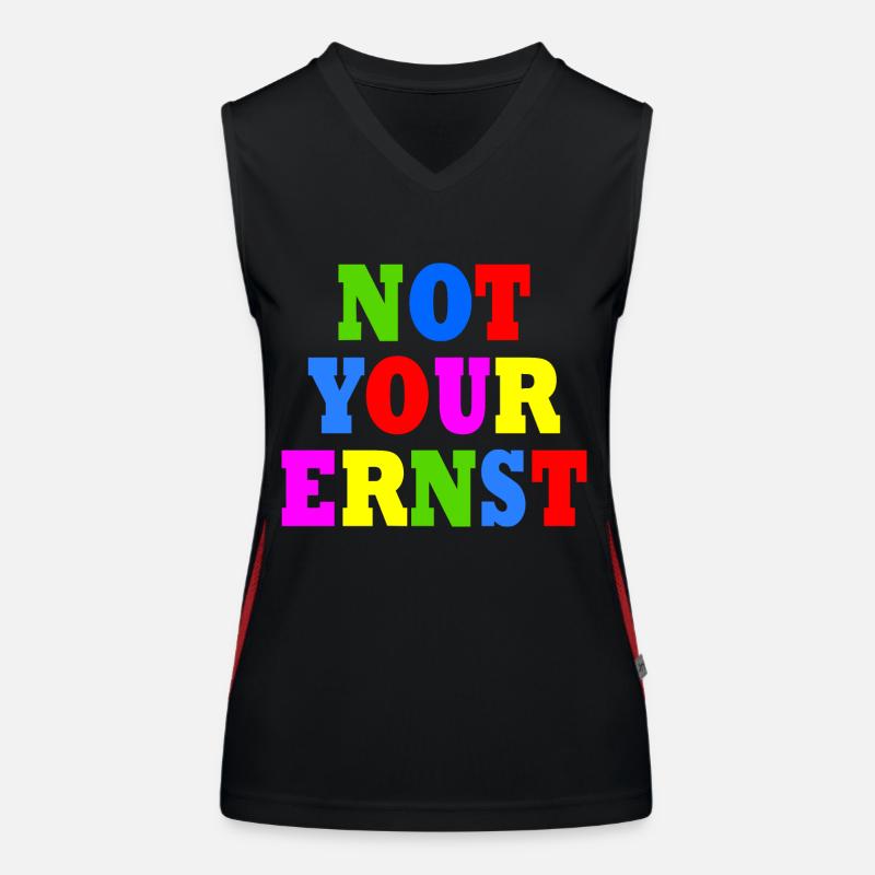 Not your ernst Funktionelles Kontrast-Tank Top für Frauen