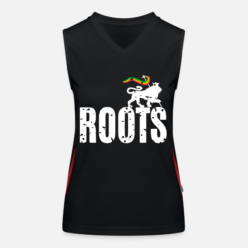 Roots Reggae Débardeur respirant contrasté Femme