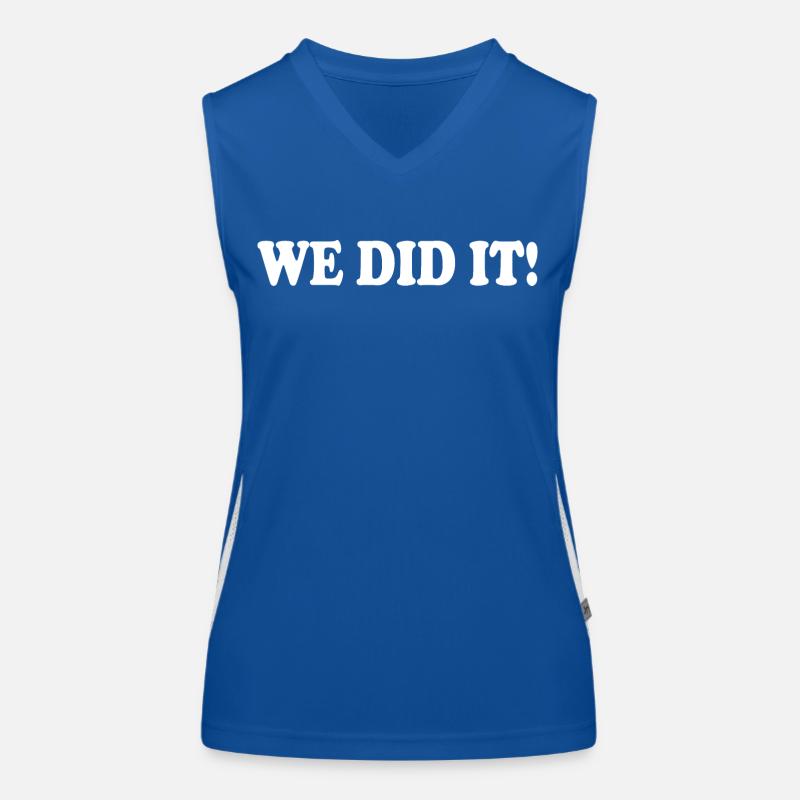 We did it Funktionelles Kontrast-Tank Top für Frauen