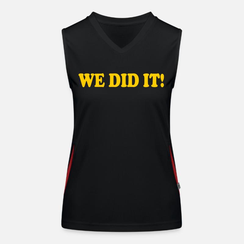 We did it Funktionelles Kontrast-Tank Top für Frauen