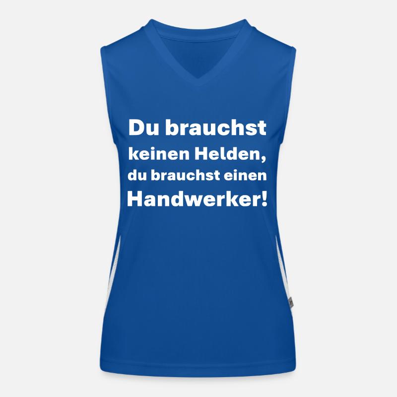 Handwerker Funktionelles Kontrast-Tank Top für Frauen