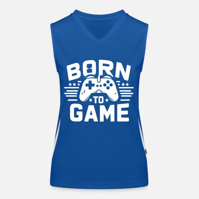 Né pour le jeu Débardeur respirant contrasté Femme