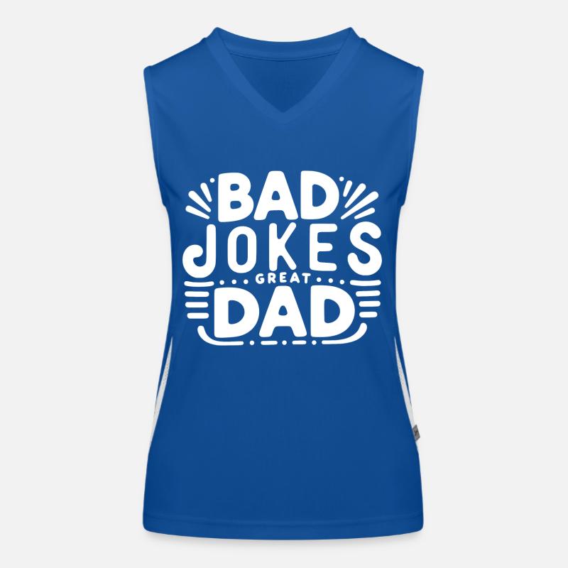 Bad Jokes Great Dad Women's Functional Contrast Tank Top