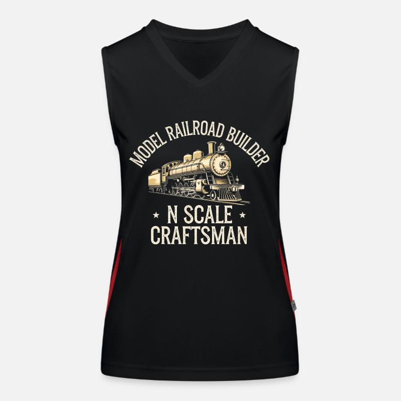 Model Railway Architecture Women's Functional Contrast Tank Top