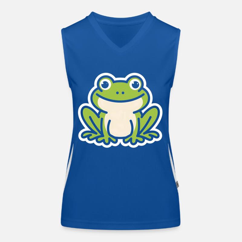 Kröte Funktionelles Kontrast-Tank Top für Frauen